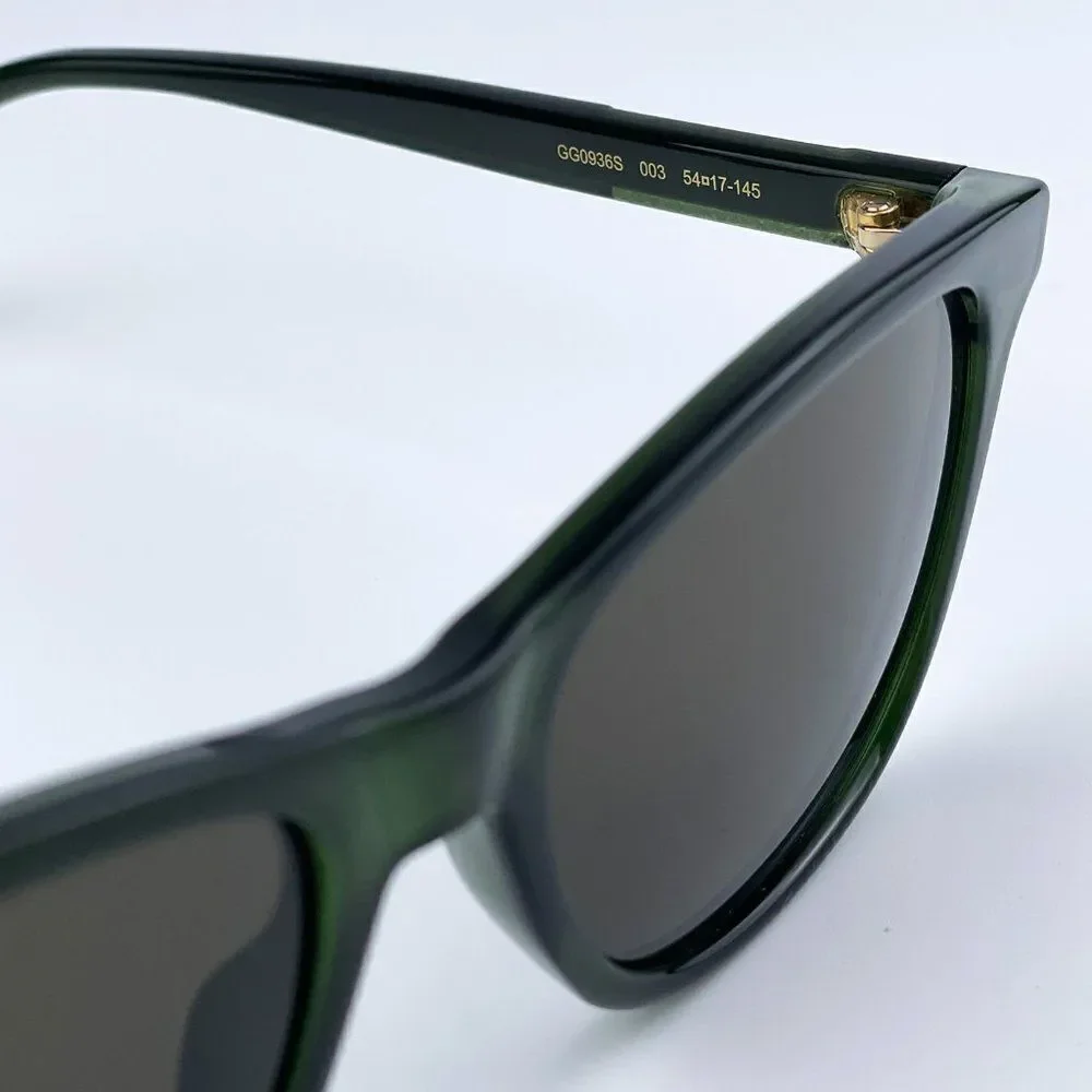 SALE! NEW Gucci GG0936S 003 Green Brown Square Men Sunglasses